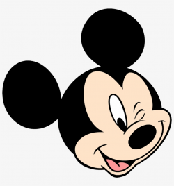 Mickey Mouse Clipart Ears - Mickey Mouse Face Png Transparent PNG ...