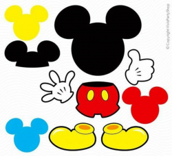 mouse clipart printable #71 | felt pattern in 2019 | Mickey mouse ...