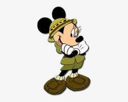 Safari Clipart Mickey Mouse And Friend - Minnie Safari Png - Free ...