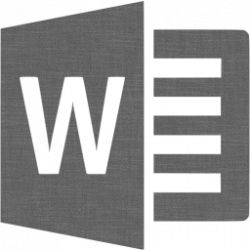 Grey wall microsoft word icon - Free grey wall office icons ...