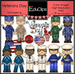 Veterans Day Clip Art from Educlips on TeachersNotebook.com ...