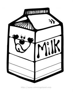 carton of milk printable coloring in pages for kids - number ...