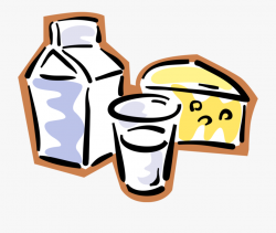 Vector Illustration Of Fresh Dairy Products Milk, Cheese ...
