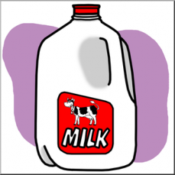 Clip Art: Food Containers: Milk Jug Color I abcteach.com ...