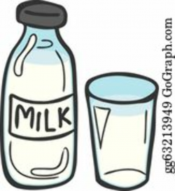 Glass Of Milk Clip Art - Royalty Free - GoGraph