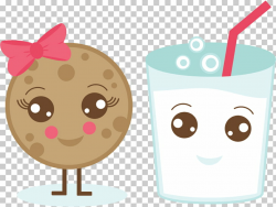 Chocolate milk Chocolate chip cookie Cupcake , Kawaii Cookie ...