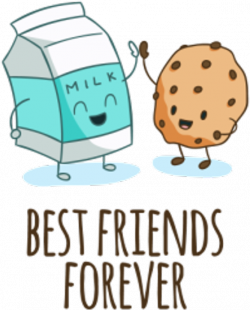 Milk Clipart Kawaii - Best Milk Friends Cookie - Download ...