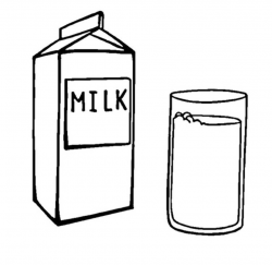 Glass Of Milk Clipart Black And White | Writings and Essays ...