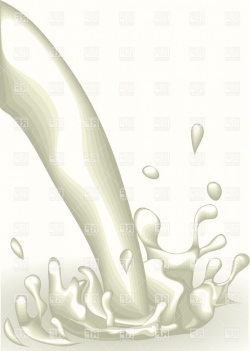 Pouring Milk Splash Vector Clipart | GeekChicPro