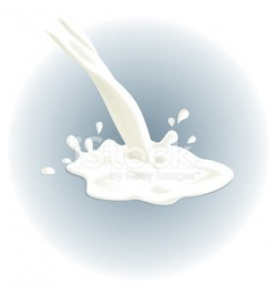 Milk Pouring Out, Spilled, Vector premium clipart ...
