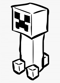 Minecraft Clipart Black And White Clipartfest - Creeper ...