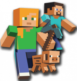 Three Characters Minecraft transparent PNG - StickPNG