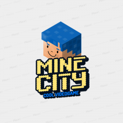 Minecraft-Inspired Gaming Logo Maker Featuring 8bit Characters 2667i