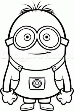 How To Draw A Minion From Despicable Me Grus Minions Step By ...