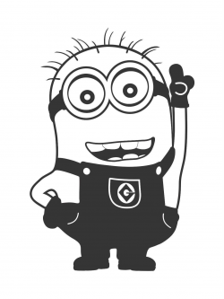 minion clipart black and white - Google Search | Vinyl ...