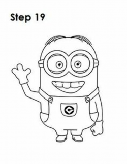 Black And White Minions Clipart