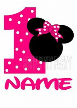 Minnie Mouse 1st Birthday Clipart | Free download best Minnie Mouse ...