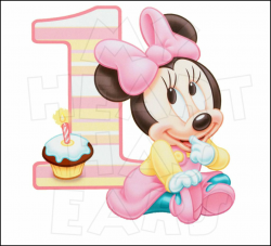 Baby Minnie Mouse 1st Birthday INSTANT DOWNLOAD digital clip art ...
