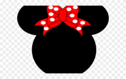 Minnie Mouse Clipart Silhouette - Minnie Mouse Black And Pink - Png ...