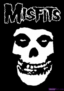 How to Draw the Misfits Fiend Skull, Letters, Step by Step ...