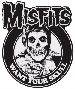 Misfits i want your skull sticker in 2019 | Punk poster ...