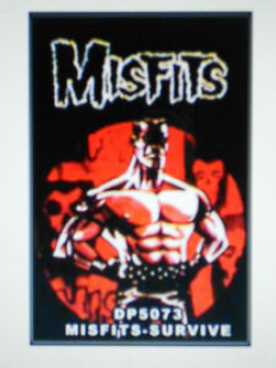 Details about THE MISFITS SURVIVE THE FACE OF FEAR FOR 25 YEARS LOGO POSTER  24\