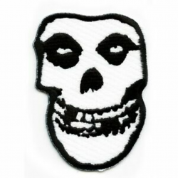 Details about Misfits Skull Logo Embroidered Iron On Patch