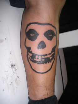 Tattoo by Jon Poulson | Misfits Skull Tattoo | Jon Poulson ...