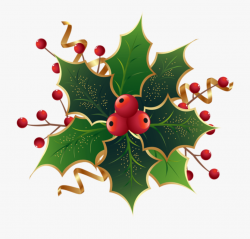 Mistletoe Png - Christmas Holly Clipart Transparent #350092 ...