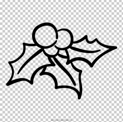 Christmas Mistletoe Coloring Book Page PNG, Clipart, Black ...