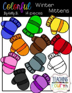 Colorful Mittens Free Clipart by Kelly B | Clip art, Mittens ...