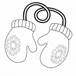 Cute mitten clipart. | Mittens template, Coloring sheets ...