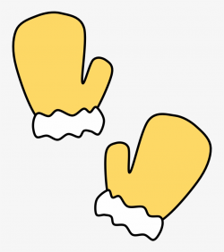 Mittens, Fur Cuff, Yellow, Png - Yellow Mittens Clipart ...