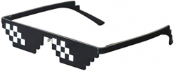 Lorigun Thug Life Sunglasses Pixelated Mosaic Glasses Party Glasses MLG  Shades (12 Pixels)
