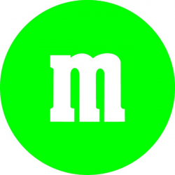 Green M&M Decal / Sticker 30