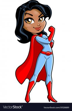 African american black super mom cartoon clipart