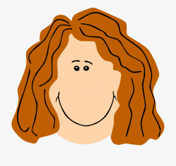 Mom Face Ginger - Brown Hair Woman Clip Art #89212 - Free ...
