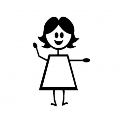 Mom Stick Figure 21 Vinyl Sticker