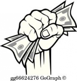 Money In The Hand Clip Art - Royalty Free - GoGraph