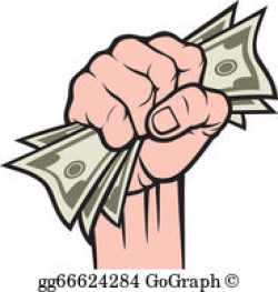 Money In The Hand Clip Art - Royalty Free - GoGraph