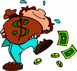 Money bag man with money clipart kid - ClipartBarn