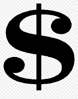 Dollar Sign Clipart Black And White - Money Sign Clip Art Black And ...