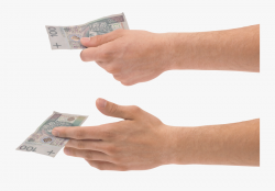 Hand Holding Money Two - Hands Holding Money Png , Free ...