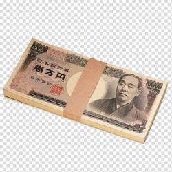 Japanese yen Income Loan Interest Saving, A stack of ten ...