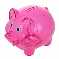 Amazon.com: Alclouds Children Piggy Bank Plastic Transparent ...