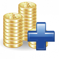 Add, money, plus, positive icon