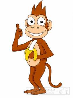 Monkey clipart monkey thumbs up eating banana clipart – Gclipart.com