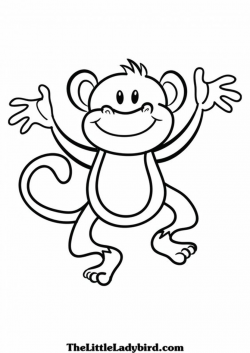 Monkey Clipart Black And White - 60 cliparts