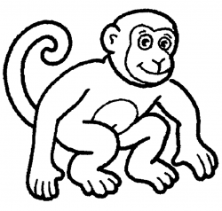 Free Outline Of A Monkey, Download Free Clip Art, Free Clip Art on ...