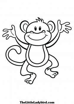 Monkey black and white monkey clip art black and white free clipart ...